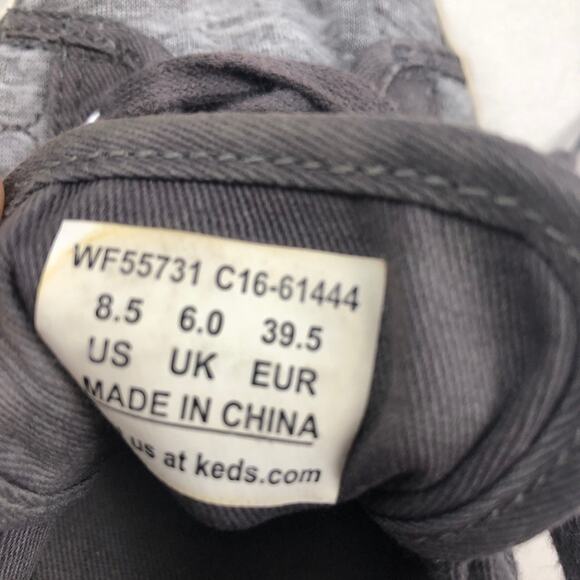 Keds gray lace up sneakers 8.5 - Picture 6 of 7